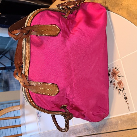 Dooney & Bourke HOT PINK Canvas Bag.  Pre-loved - Picture 5 of 17